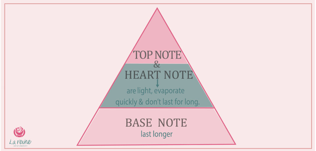 Top notes heart cheap notes base notes